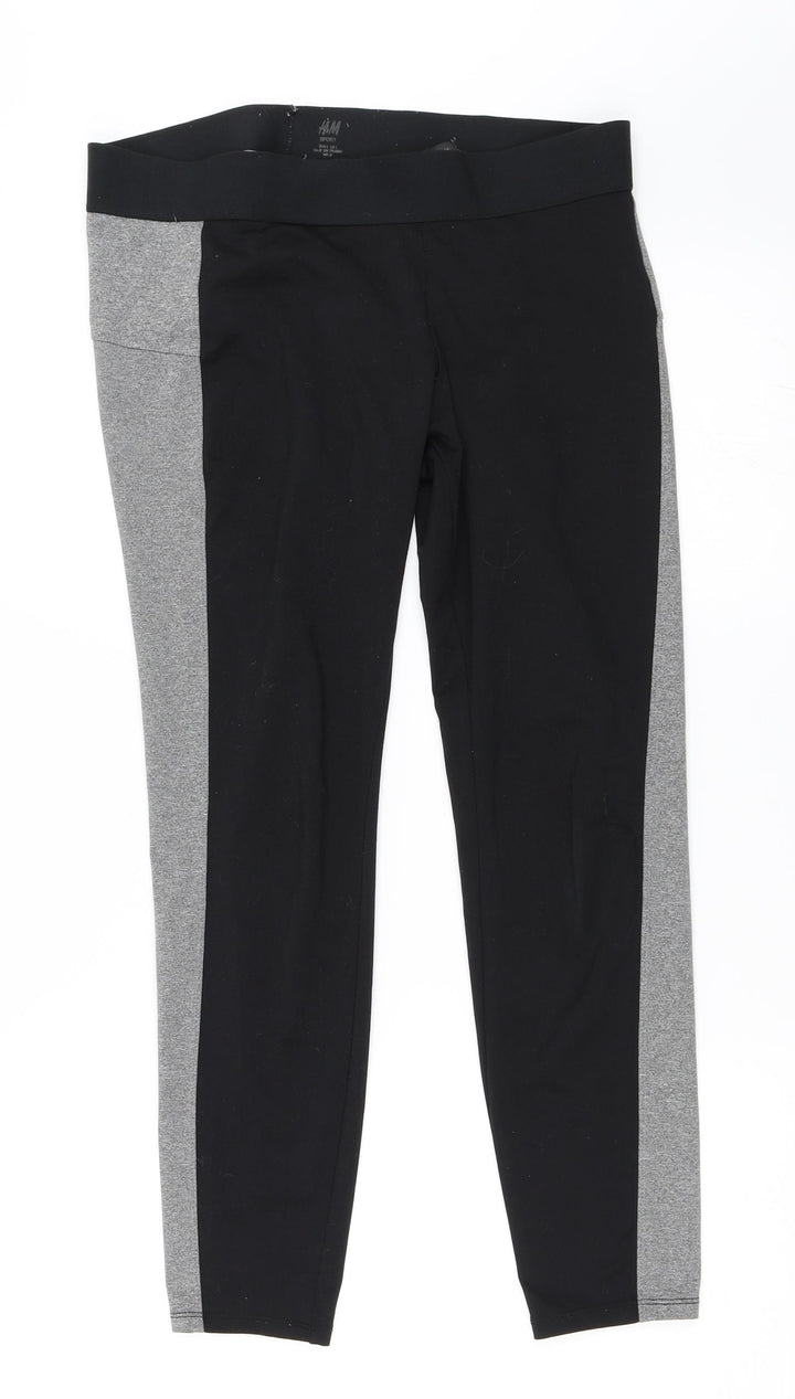 H&M Womens Black Capri Leggings Size L L27 in