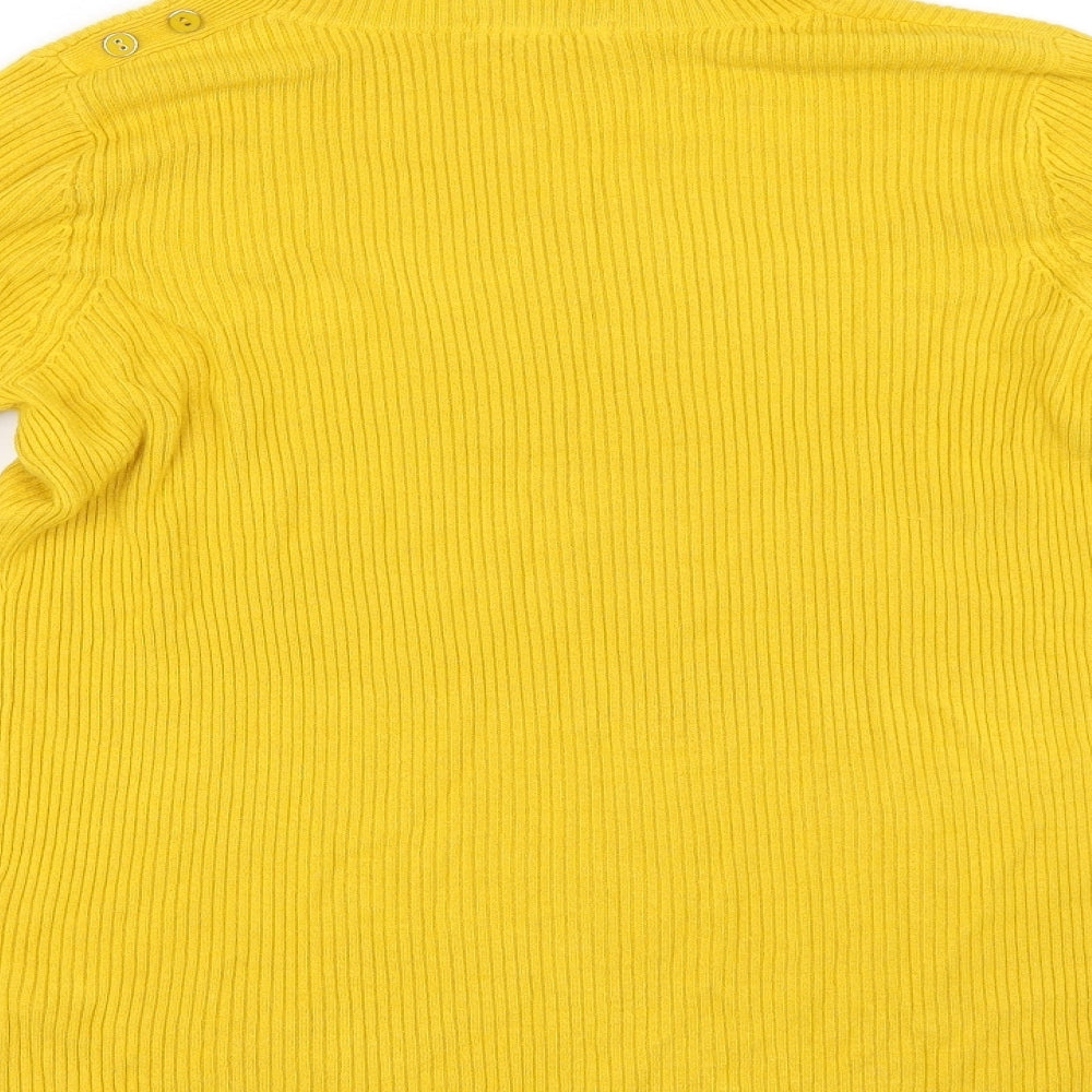 TU Womens Yellow   Pullover Jumper Size 14
