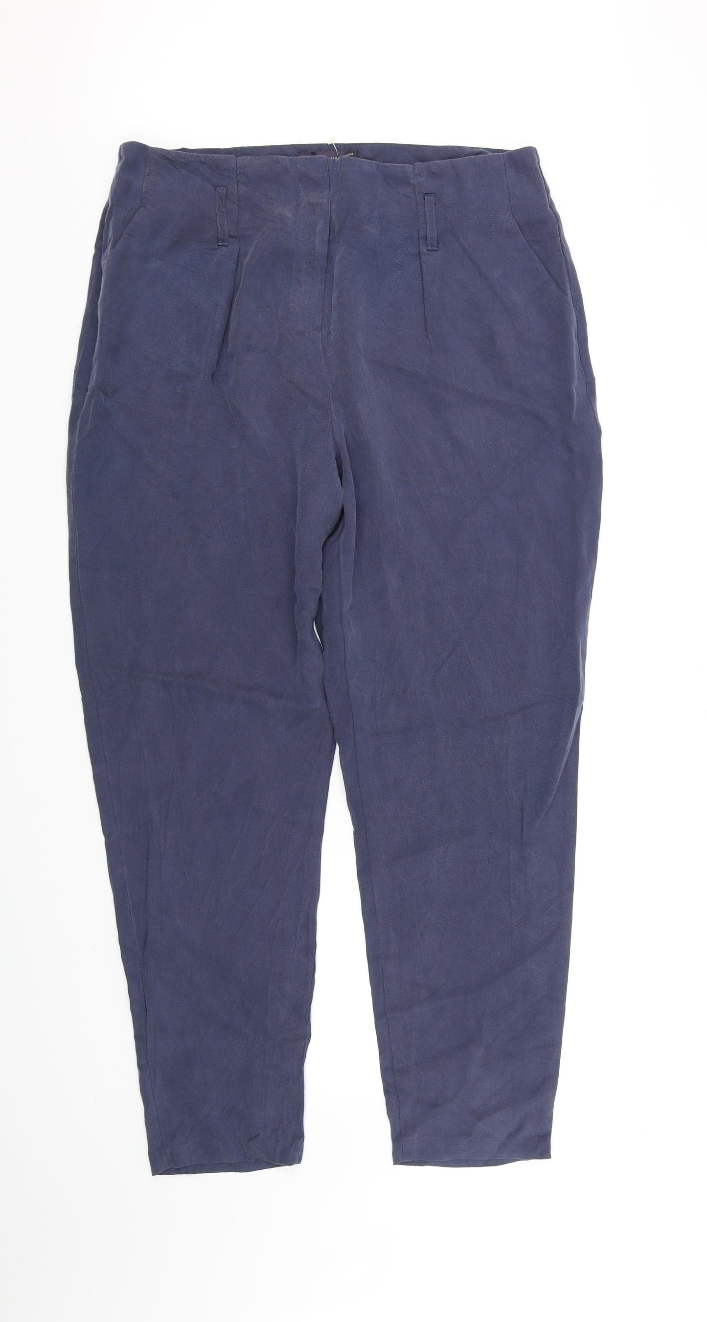 Marks and Spencer Womens Blue   Trousers  Size 14 L33 in