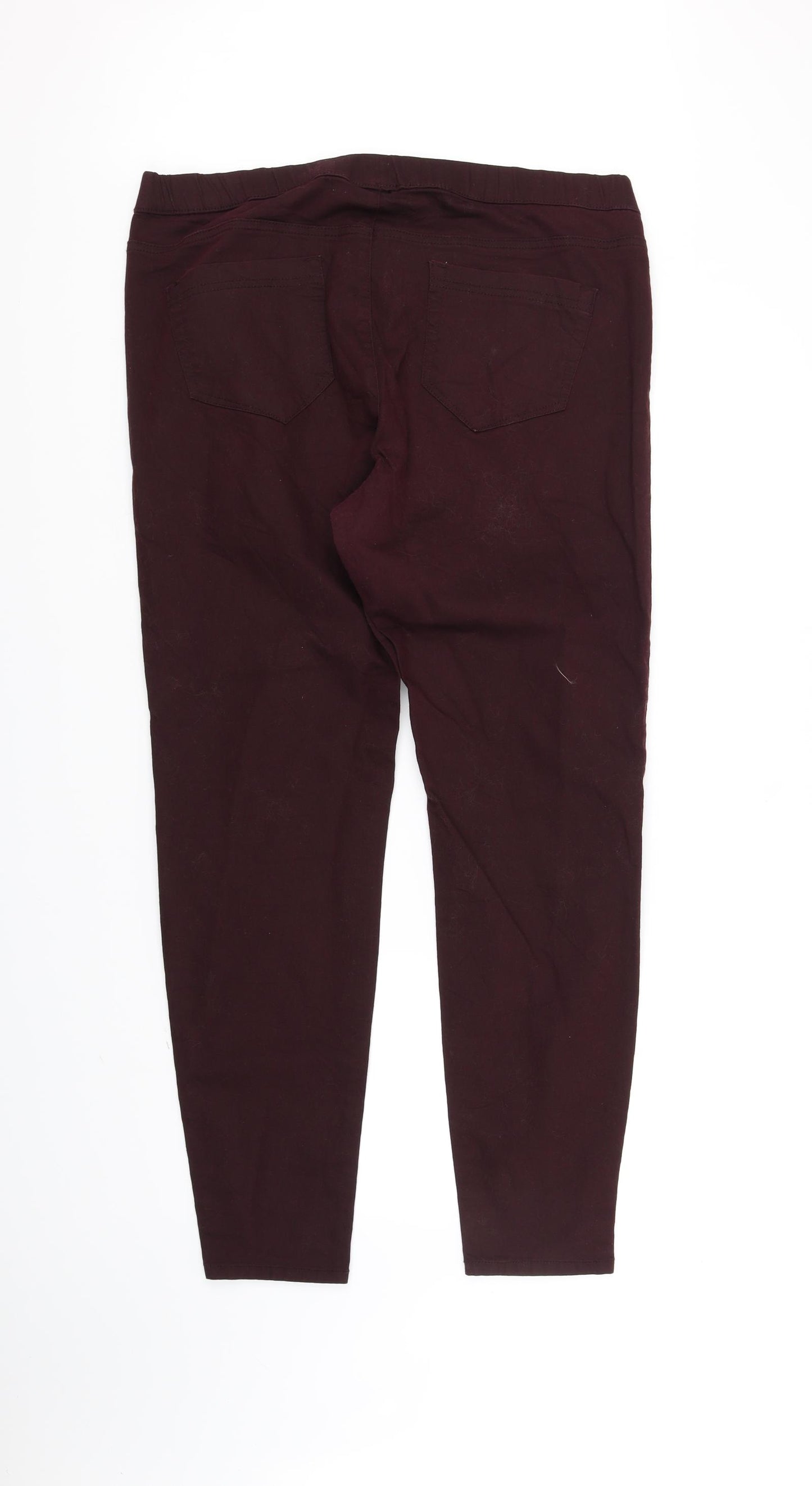 Yessica Womens Purple   Trousers  Size 18 L33 in