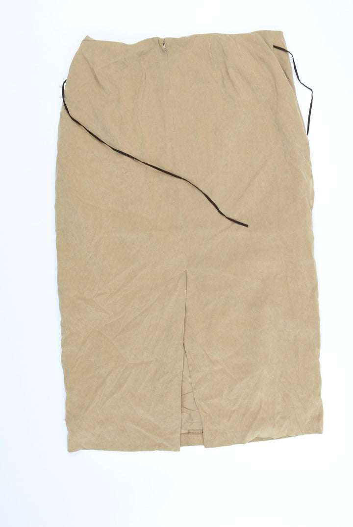 essence Womens Beige Flare Skirt Size 20