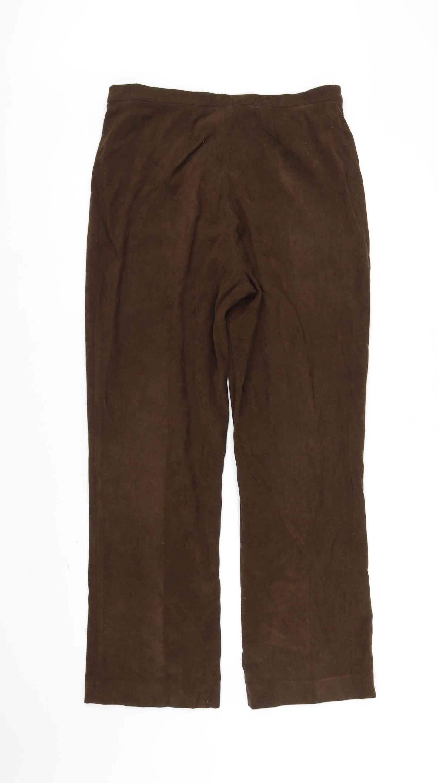 Preworn Womens Brown   Trousers  Size 14 L32 in