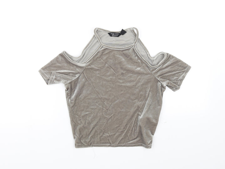 New Look Girls Grey   Basic Tank Size 12-13 Years