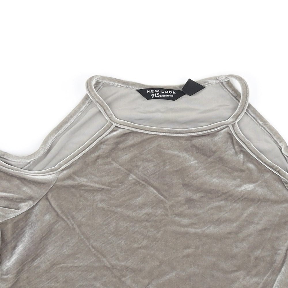 New Look Girls Grey   Basic Tank Size 12-13 Years