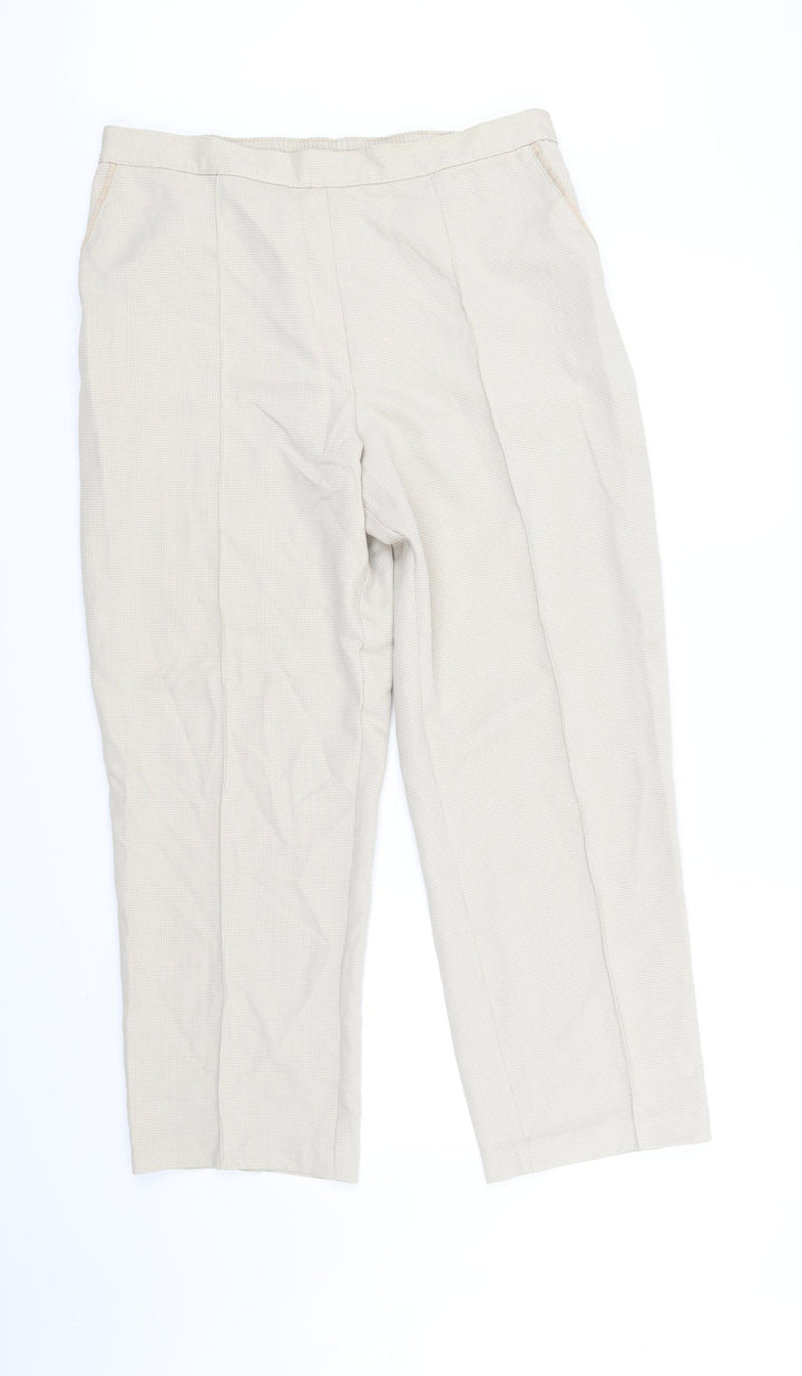 Marks and Spencer Womens Beige   Trousers  Size 14 L30 in