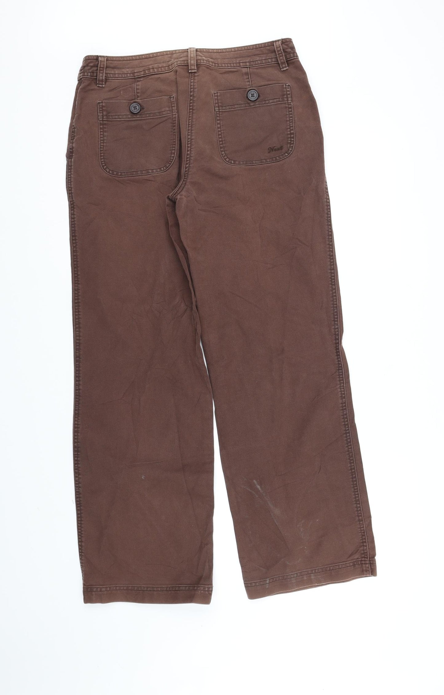 NEXT Womens Brown   Trousers  Size 10 L31 in