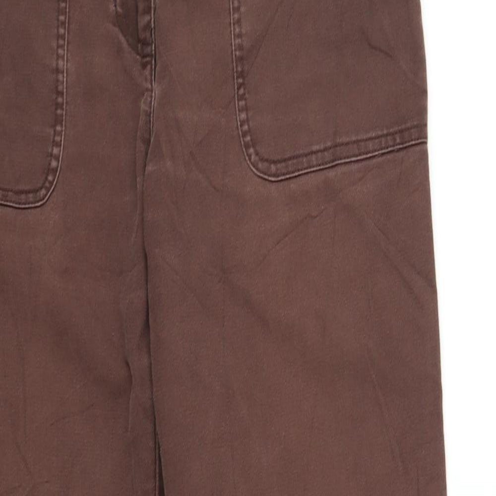 NEXT Womens Brown   Trousers  Size 10 L31 in
