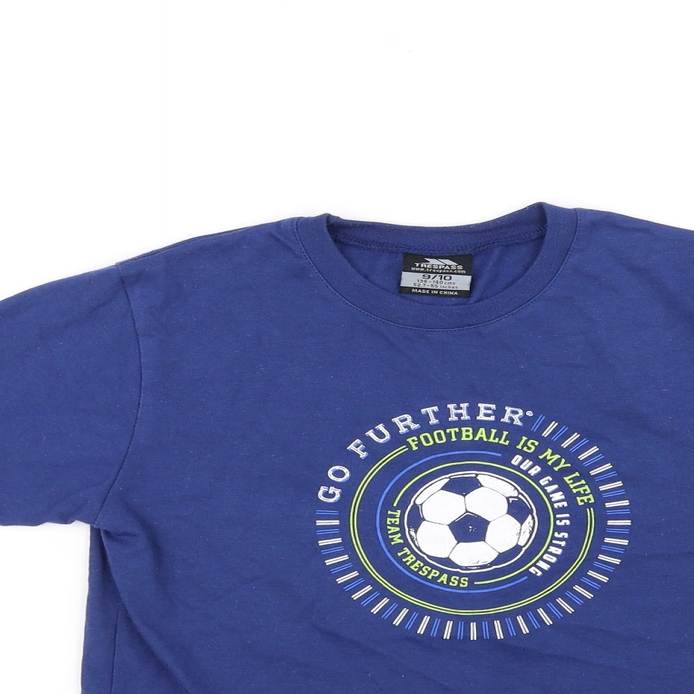 Trespass Boys Blue   Basic T-Shirt Size 9-10 Years