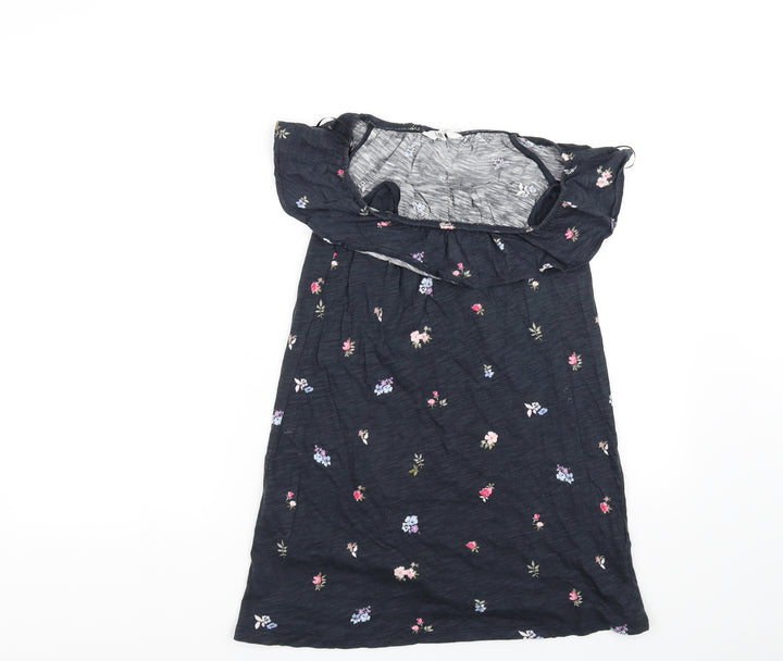 H&M Girls Blue Floral  Fit & Flare  Size 11-12 Years