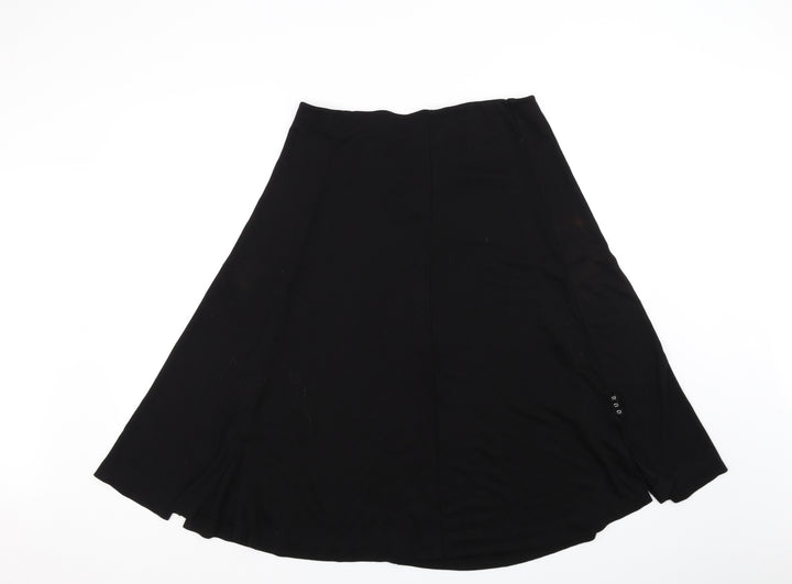 Preworn Womens Black   Flare Skirt Size 32 in