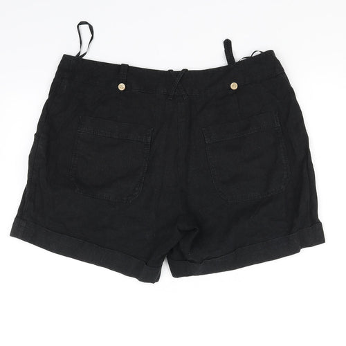 Papaya Womens Black   Cut-Off Shorts Size 12