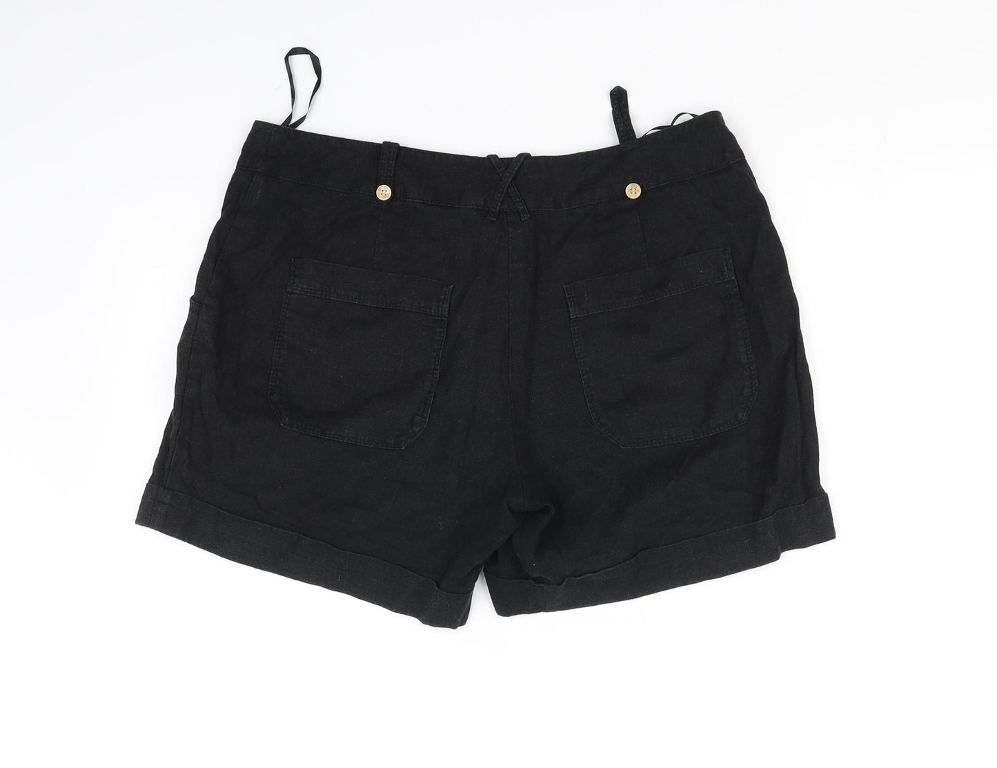 Papaya Womens Black   Cut-Off Shorts Size 12