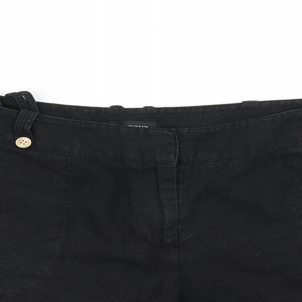 Papaya Womens Black   Cut-Off Shorts Size 12