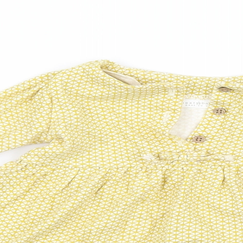 NEXT  Yellow   Fit & Flare  Size 6-9 Months