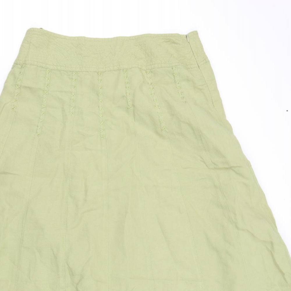 Principles Womens Green   Flare Skirt Size 12