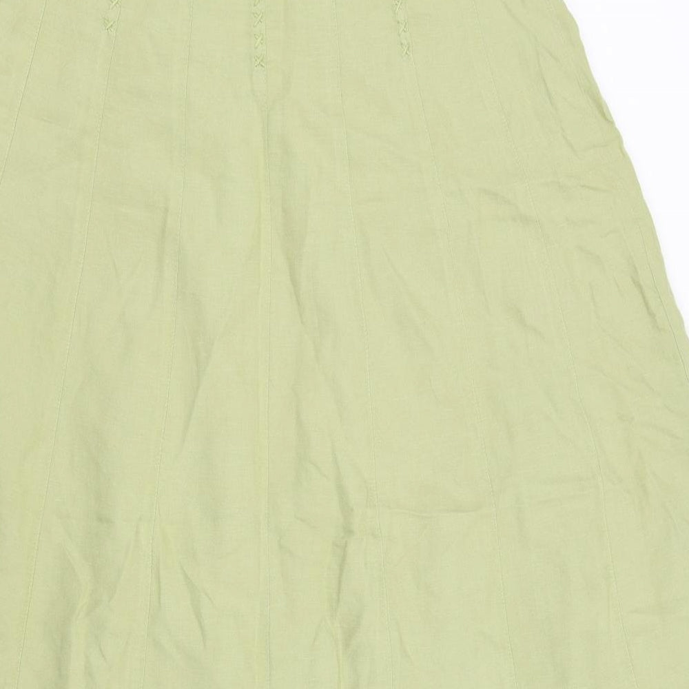 Principles Womens Green   Flare Skirt Size 12