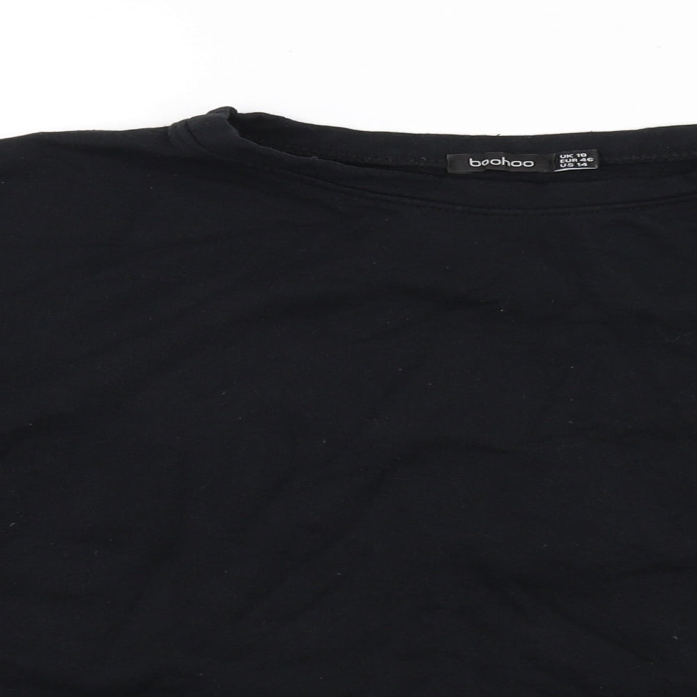 Boohoo Womens Black   Pullover Jumper Size 18