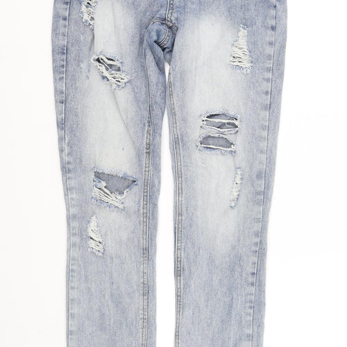 Blonde + Blonde Womens Blue   Straight Jeans Size 10 L33 in