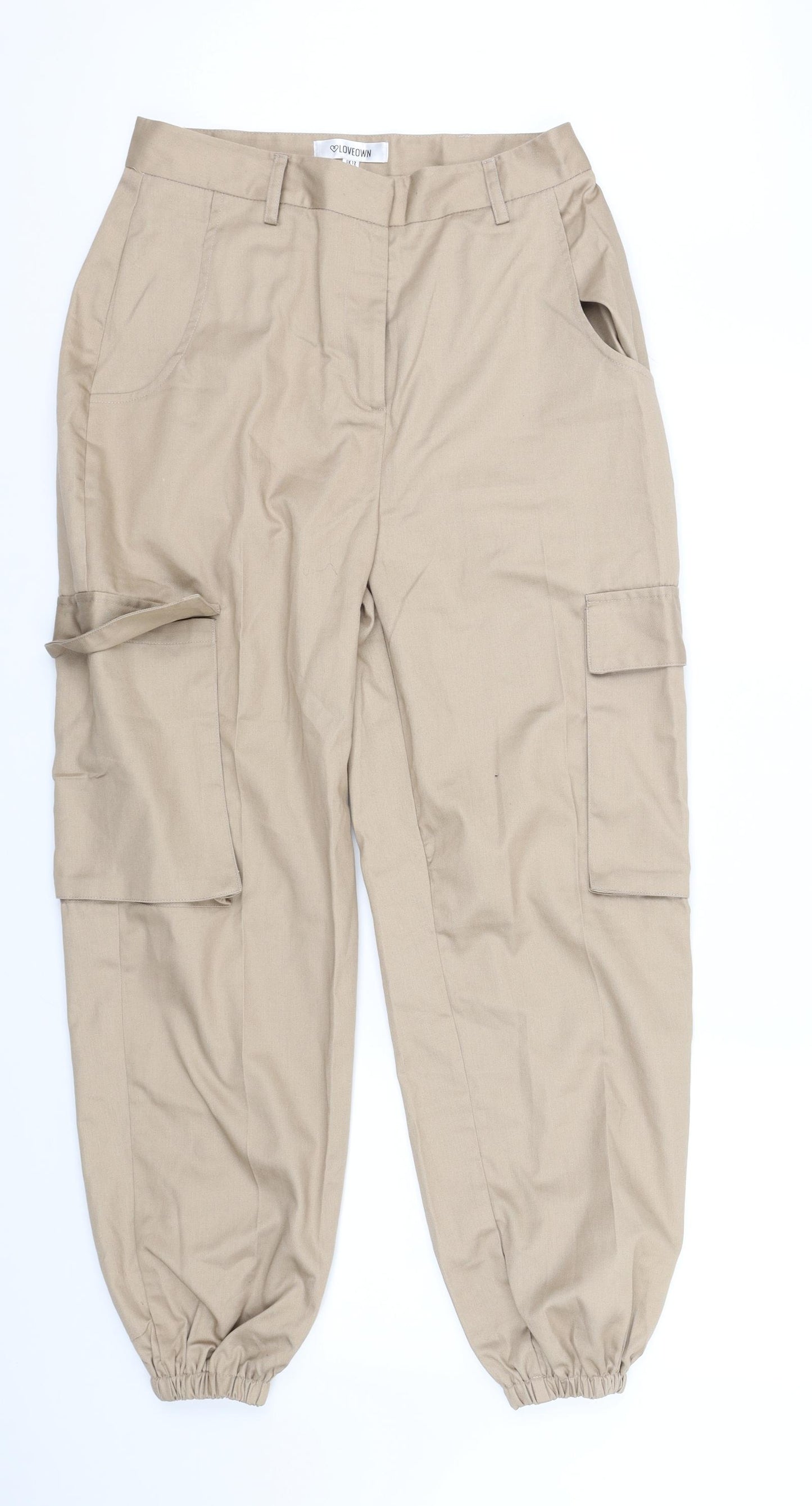 loveown Womens Beige   Trousers  Size 12 L32 in