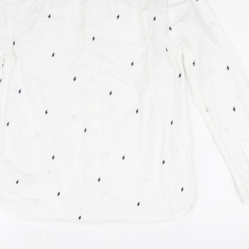 Marks and Spencer Girls White   Basic Button-Up Size 11-12 Years