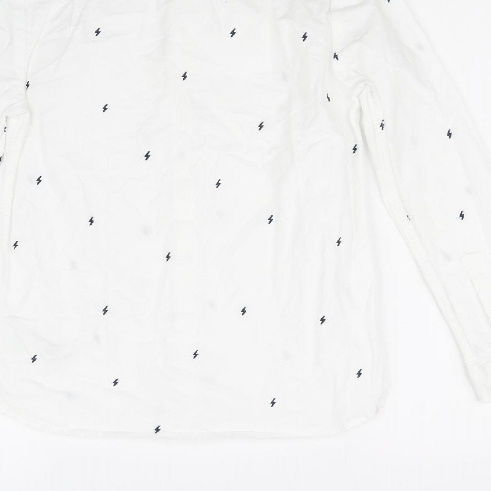 Marks and Spencer Girls White   Basic Button-Up Size 11-12 Years
