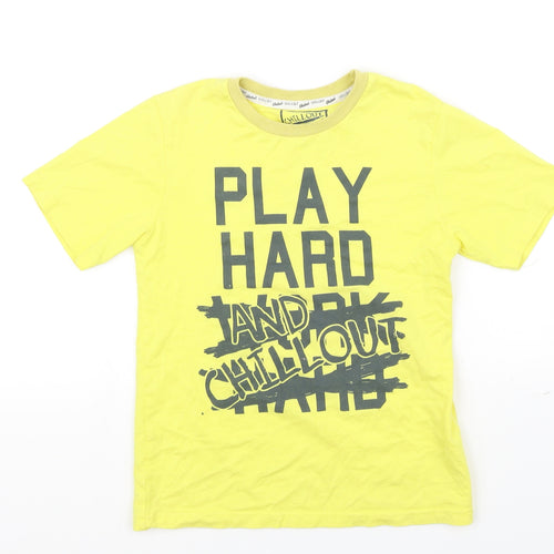 rebal Girls Yellow   Basic T-Shirt Size 7-8 Years
