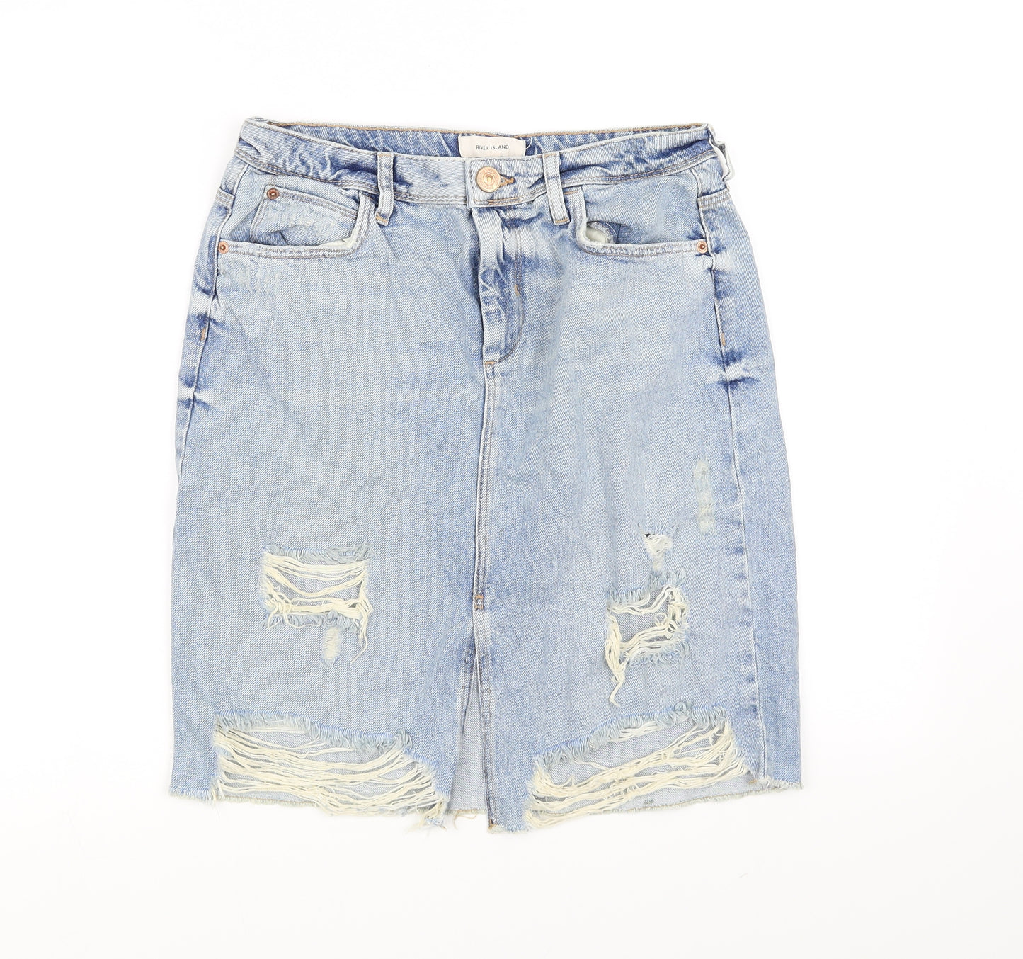 River Island Womens Blue   Flare Skirt Size 12