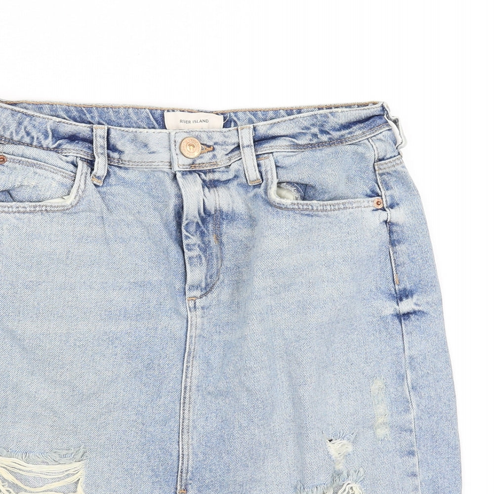 River Island Womens Blue   Flare Skirt Size 12