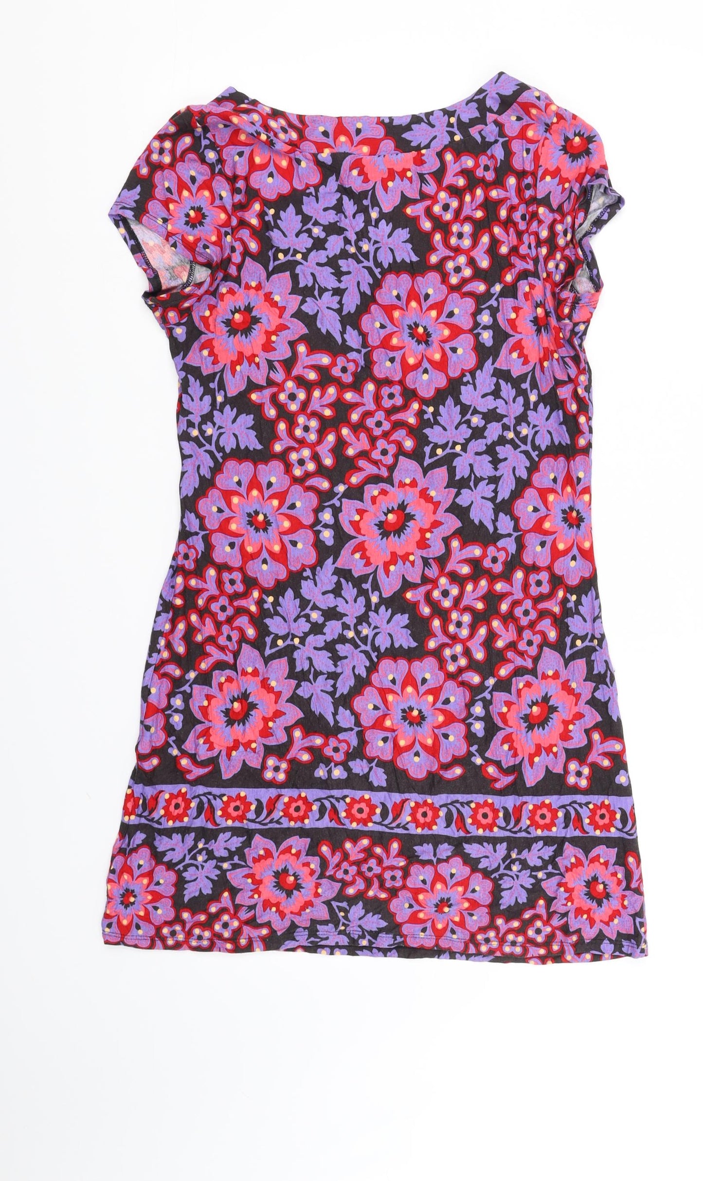 NEXT Womens Purple Floral  Fit & Flare  Size 12