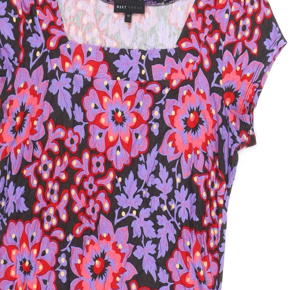 NEXT Womens Purple Floral  Fit & Flare  Size 12
