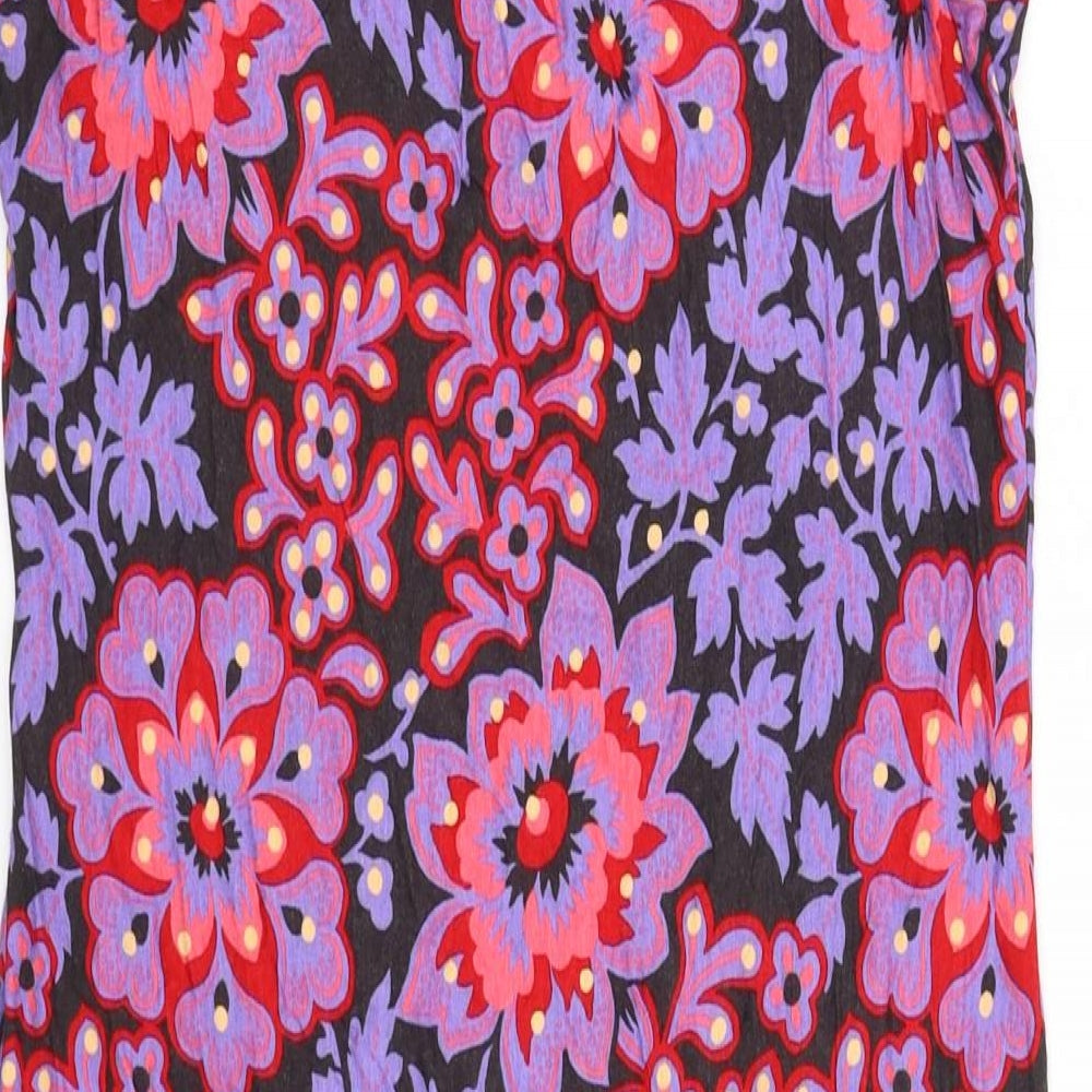 NEXT Womens Purple Floral  Fit & Flare  Size 12