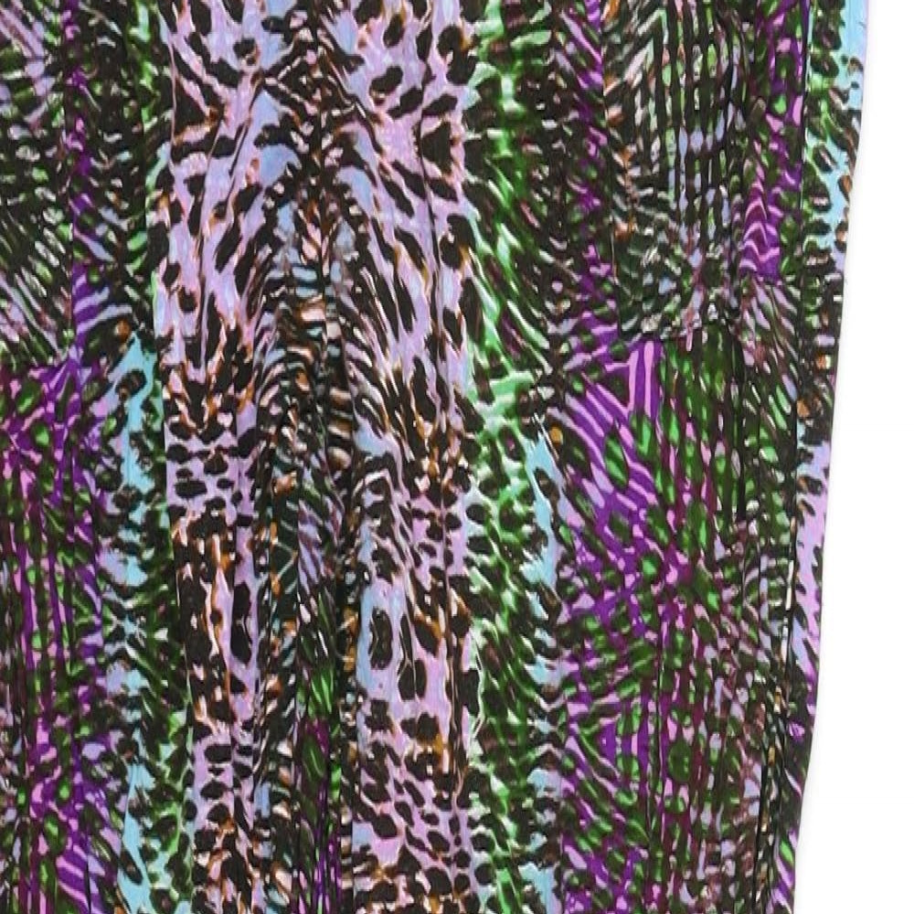 LABEL BE Womens Multicoloured Geometric  Jegging Leggings Size 14 L29 in