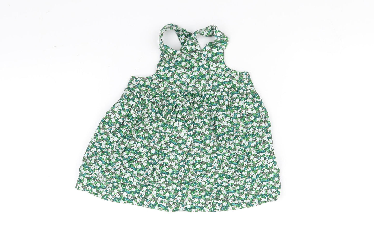 Mini Club  Green Floral  Jacket Dress  Size Newborn