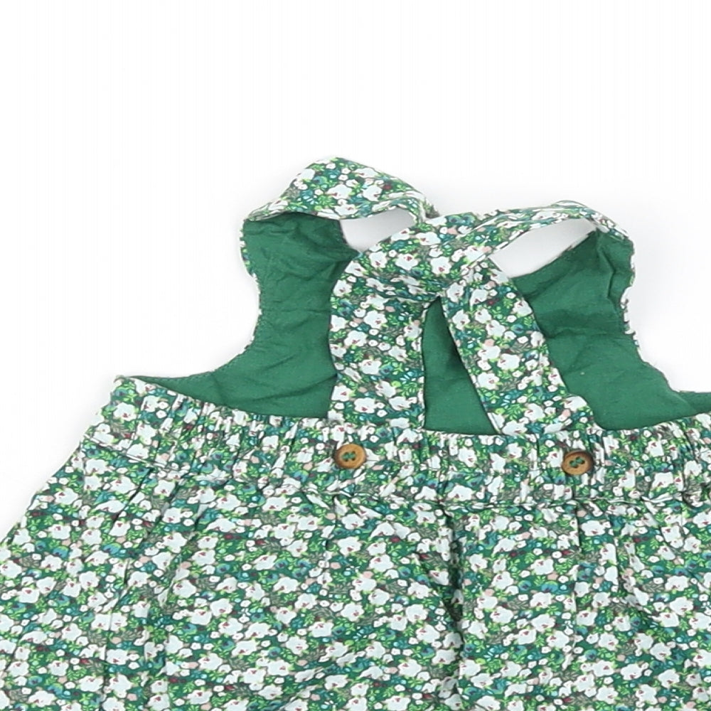 Mini Club  Green Floral  Jacket Dress  Size Newborn