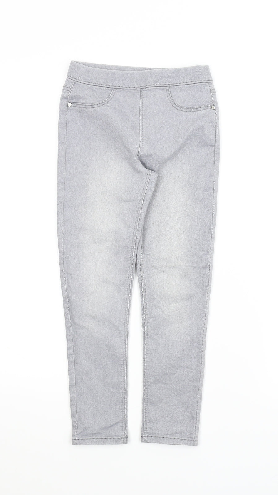 Matalan Girls Grey   Jegging Trousers Size 7 Years