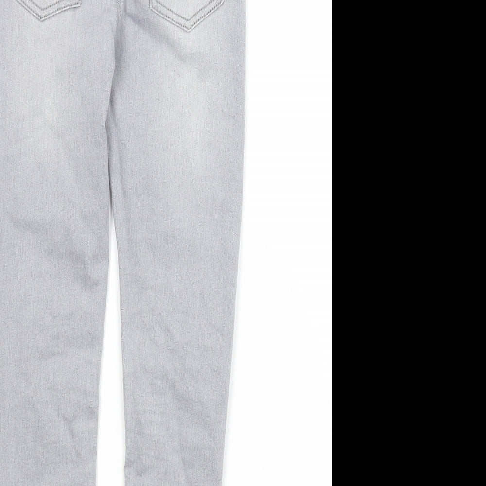 Matalan Girls Grey   Jegging Trousers Size 7 Years