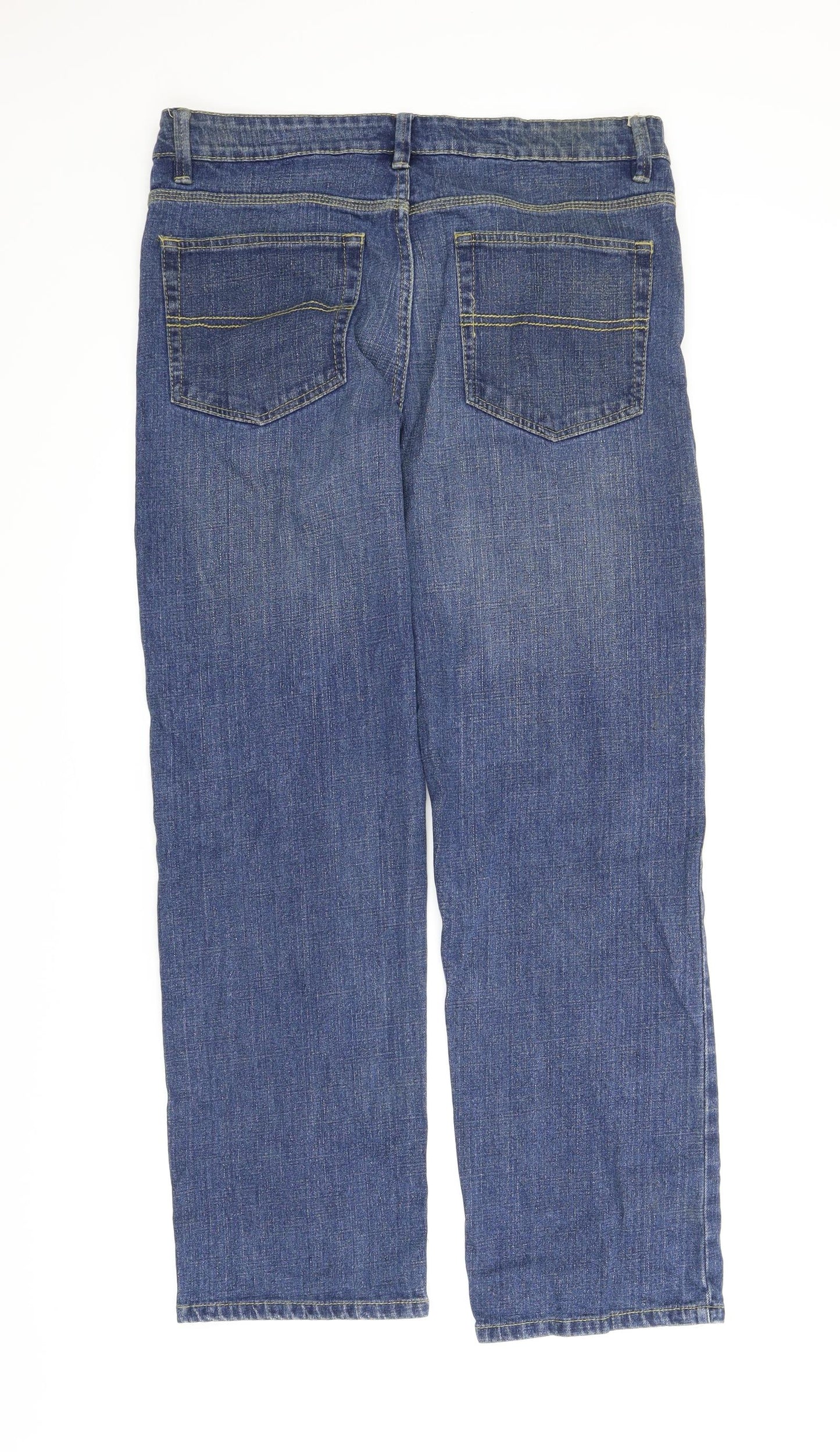 F&F Mens Blue  Denim Bootcut Jeans Size 34 in L32 in