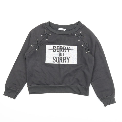 Primark Girls Grey   Pullover Sweatshirt Size 7-8 Years