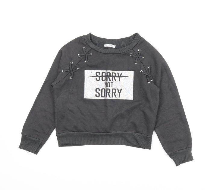 Primark Girls Grey   Pullover Sweatshirt Size 7-8 Years