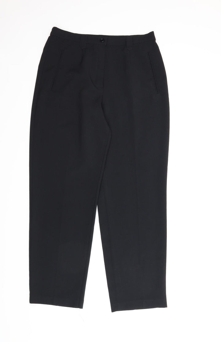 BHS Womens Black   Trousers  Size 14 L27 in