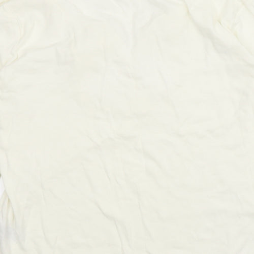 M&Co Womens Ivory   Basic Blouse Size L