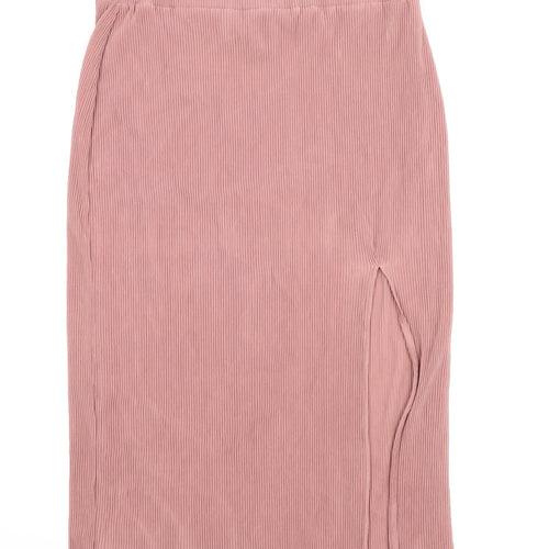 H&M Womens Pink   Straight & Pencil Skirt Size L