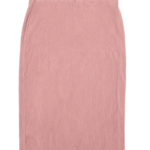 H&M Womens Pink   Straight & Pencil Skirt Size L