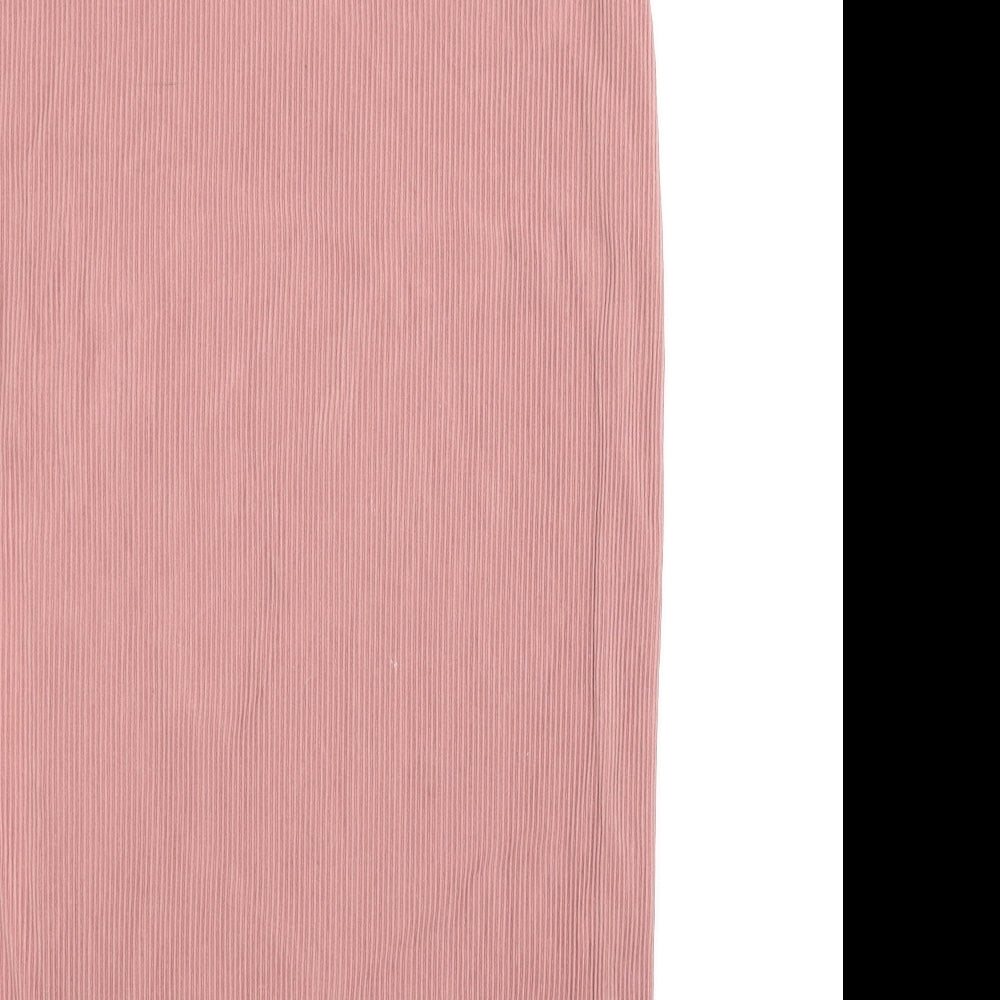 H&M Womens Pink   Straight & Pencil Skirt Size L