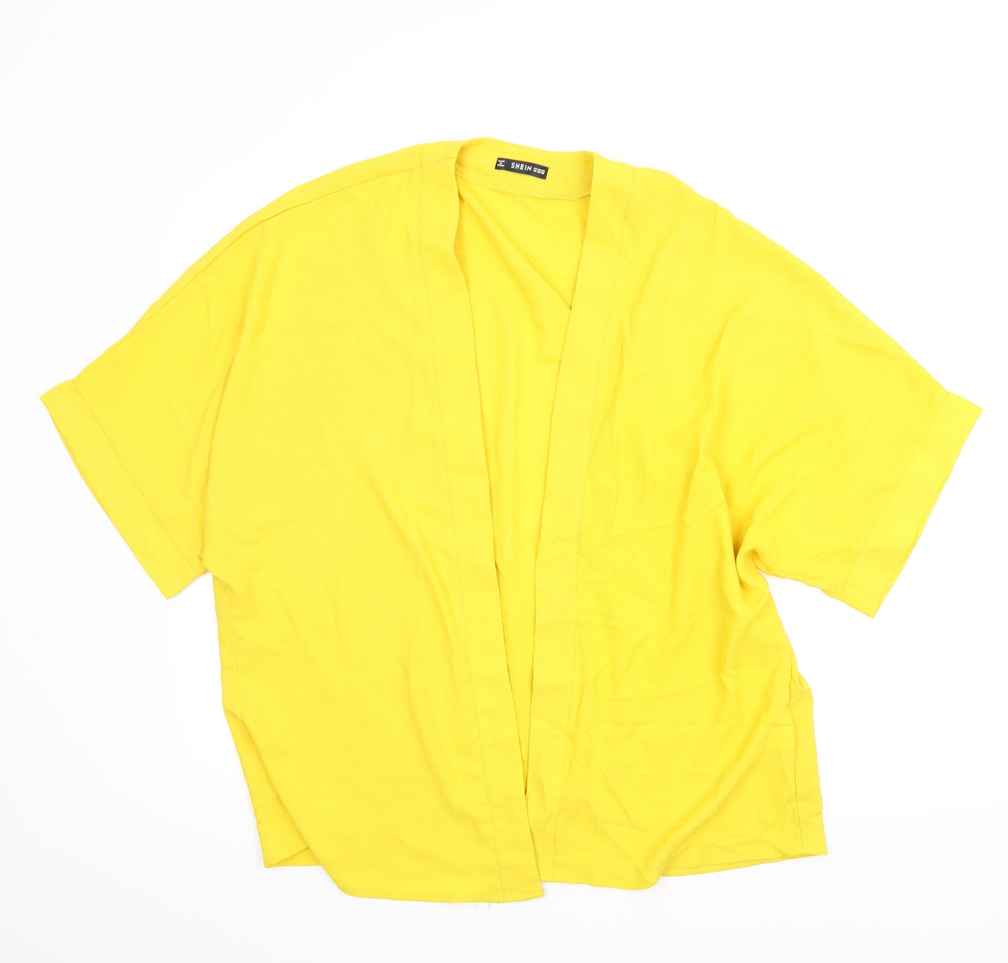 SheIn Womens Yellow   Kimono Blouse Size M