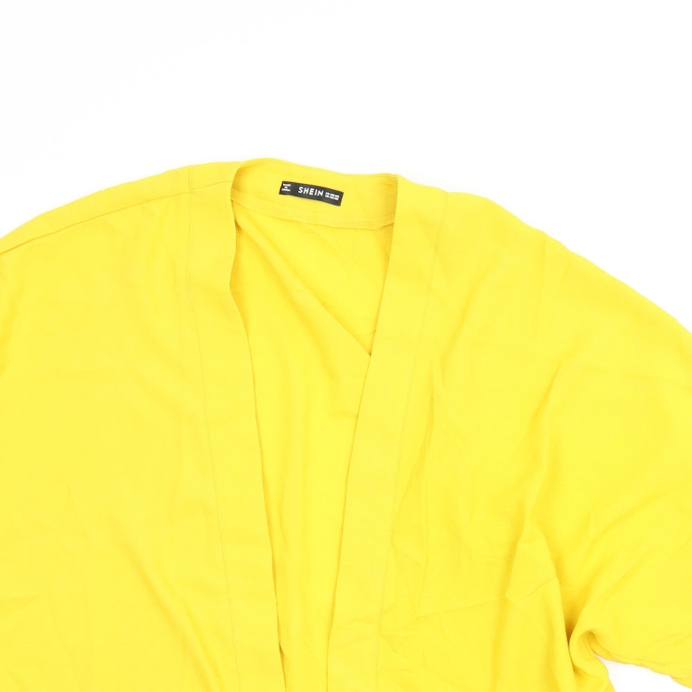 SheIn Womens Yellow   Kimono Blouse Size M