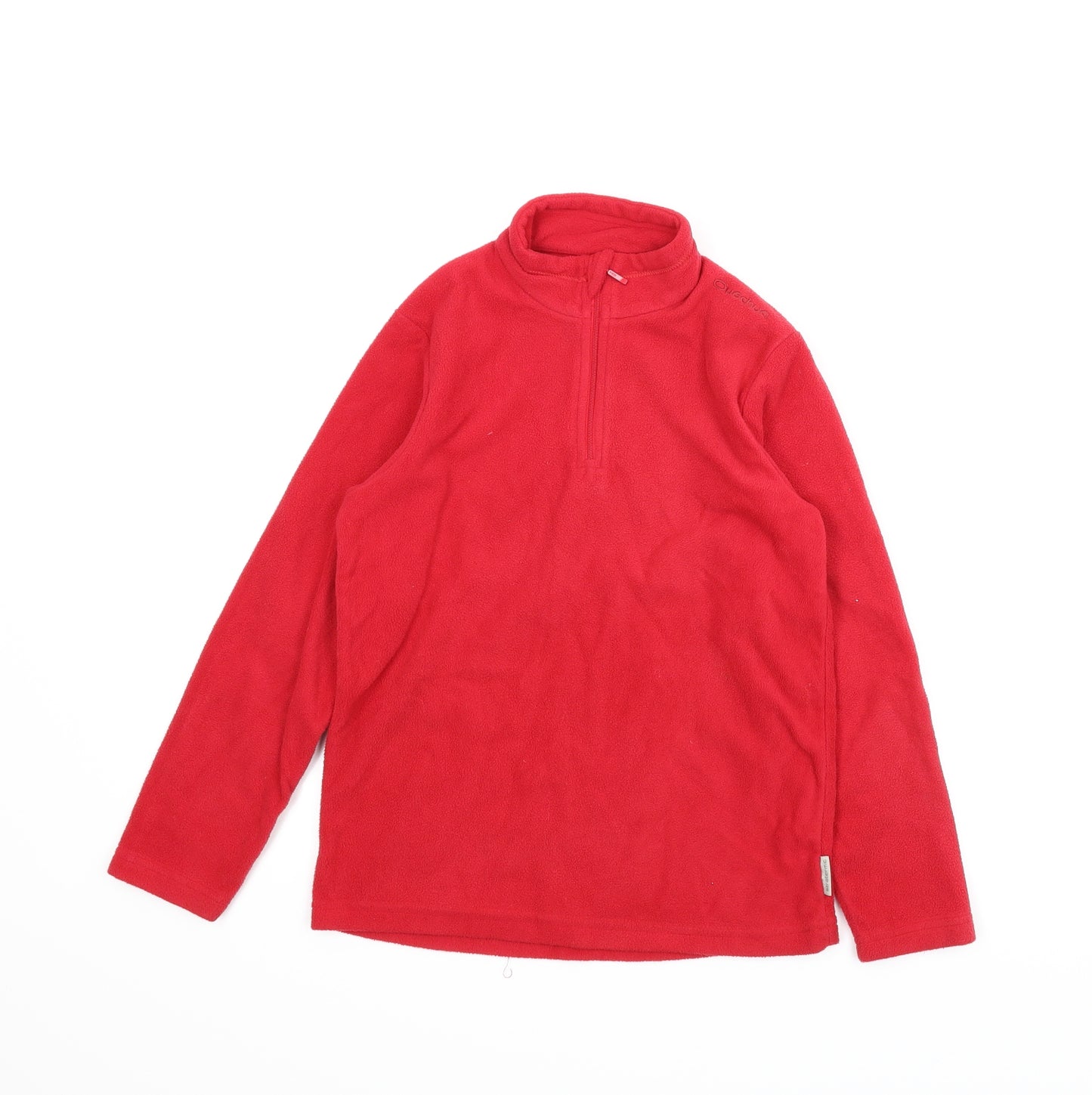 Oxlane Girls Red  Fleece Pullover Jumper Size 10 Years