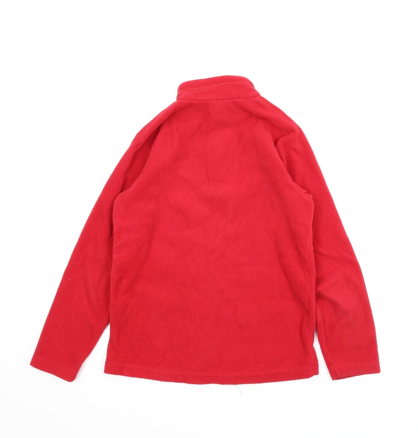 Oxlane Girls Red  Fleece Pullover Jumper Size 10 Years