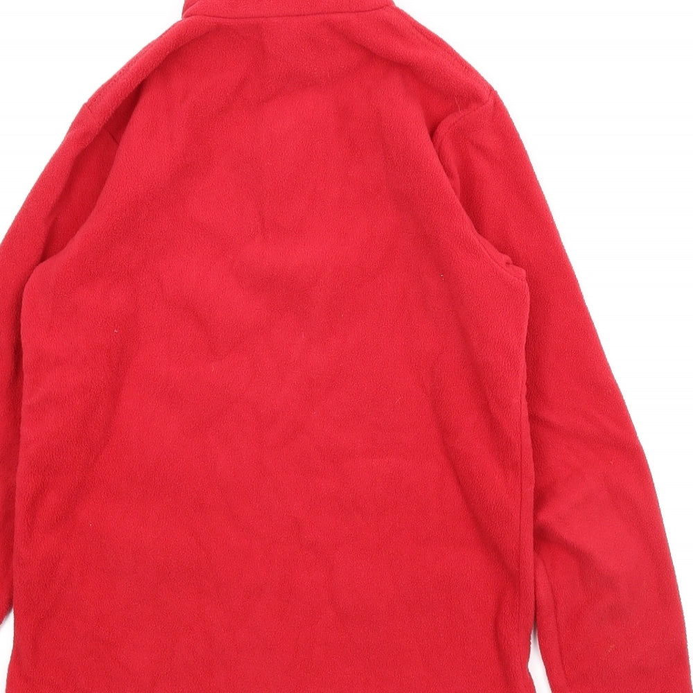 Oxlane Girls Red  Fleece Pullover Jumper Size 10 Years