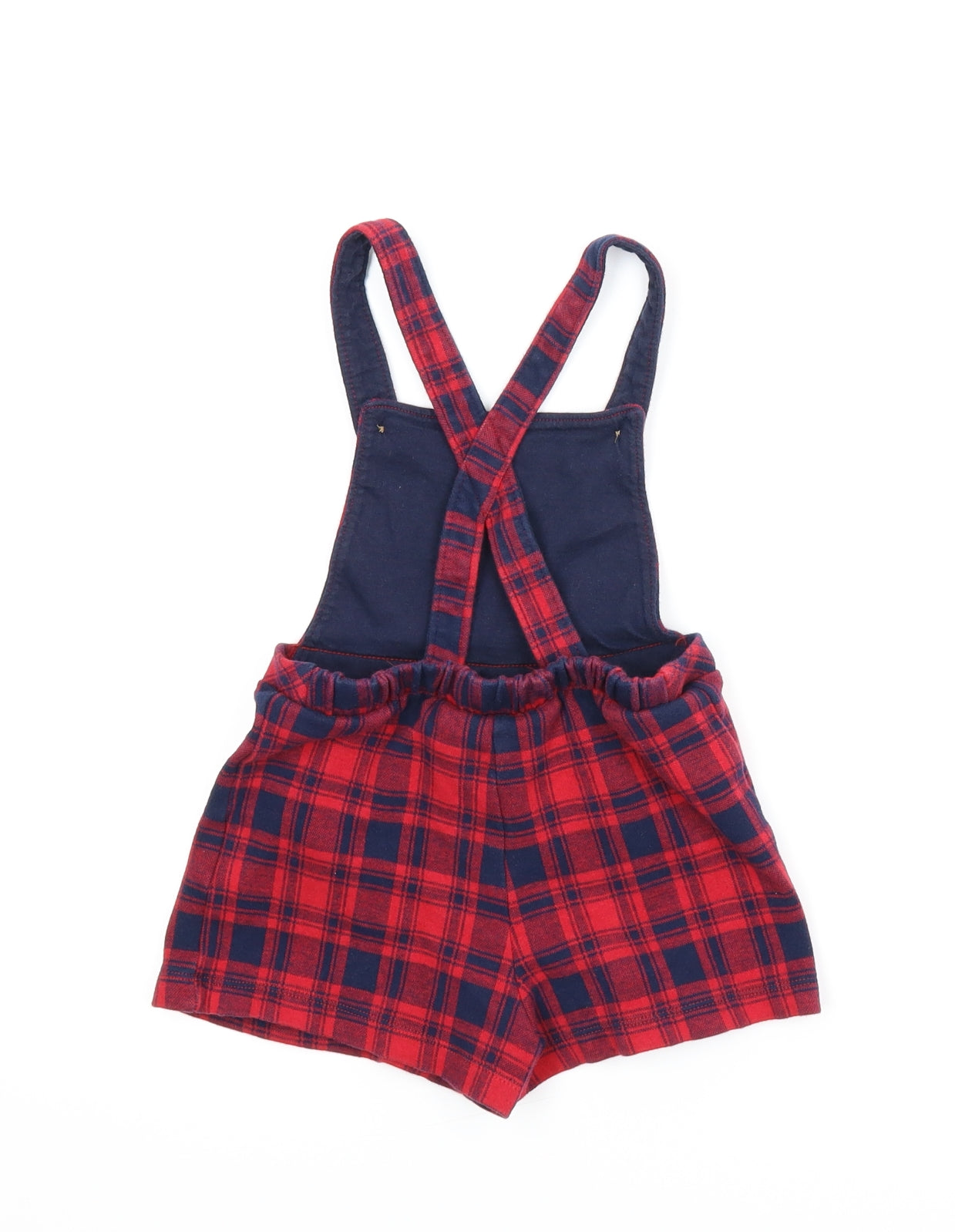 F&F Girls Red Check  Romper One-Piece Size 2-3 Years